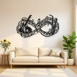 Infinite Melody Loop Metal Wall Art | Music Room Wall Decor