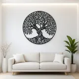 Two Trees Embrace Metal Wall Art | Botanical Metal Wall Decor