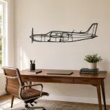 PA-32R-301T Airplane Silhouette Metal Wall Art, Metal Aircraft Silhouette, Aviation Wall Decor, Aviator Decor - lifestyle view 4