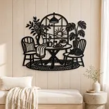 Breakfast Table Moment Metal Wall Art | Cozy Home Metal Decor - lifestyle view 5