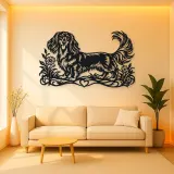 Dachshund Long Line Metal Wall Art | Pet Lover Silhouette Decor