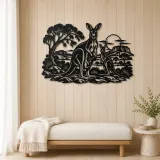 Kangaroo Outback Metal Wall Art | Wildlife Silhouette Decor - lifestyle view 5
