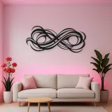 Interwoven Wave Ribbons Metal Wall Art | Modern Abstract Metal Decor
