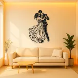 Wedding First Dance Metal Wall Art | Romantic Couple Decor