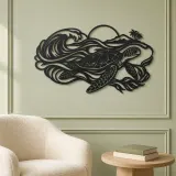 Sea Turtle Current Metal Wall Art | Coastal and Nautical Wall Decor - lifestyle view 2