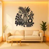 Boho Vase Trio Metal Wall Art | Cozy Home Metal Decor