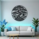 Bonsai Balance Metal Wall Art | Botanical Metal Wall Decor