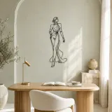 Long Glove Model Metal Wall Art | Fashion Figure Wall Decor - lifestyle view 4