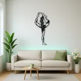 Standing Backbend Metal Wall Art | Movement Silhouette Decor