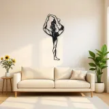 Standing Backbend Metal Wall Art | Movement Silhouette Decor