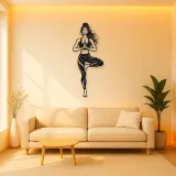 Tree Pose Balance Metal Wall Art | Movement Silhouette Decor