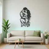 Wrapped in Arms Metal Wall Art | Romantic Couple Decor