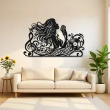Singer Silhouette Metal Wall Art | Music Room Wall Decor