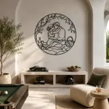 Picnic Embrace Metal Wall Art | Romantic Couple Decor - lifestyle view 4