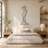 Sensual Fashion Muse Metal Wall Art | Fashion Figure Wall Decor - lifestyle view 2