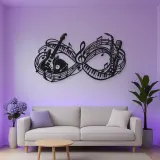 Infinite Melody Loop Metal Wall Art | Music Room Wall Decor