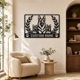 Personalized German Shepherd Family Metal Wall Art - lifestyle view 5