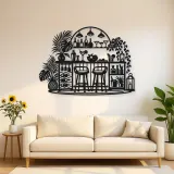 Cocktail Bar Flow Metal Wall Art | Cozy Home Metal Decor