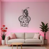 Morning Stretch Metal Wall Art | Movement Silhouette Decor