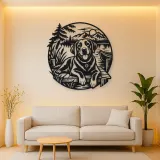 Labrador Lakeside Metal Wall Art | Pet Lover Silhouette Decor