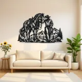 Cowboy and Horse Metal Wall Art | Equestrian Wall Decor