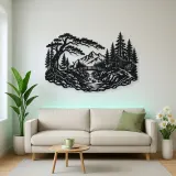 Secret Forest Bridge Metal Wall Art | Travel and City Wall Decor