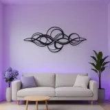 Calm Horizontal Rhythm Metal Wall Art | Modern Abstract Metal Decor