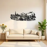 Road Trip Horizon Metal Wall Art | Travel and City Wall Decor