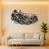 Rocky Coastal Cliffs Metal Wall Art | Coastal and Nautical Wall Decor