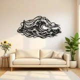 Storm Wave Crest Metal Wall Art | Coastal and Nautical Wall Decor