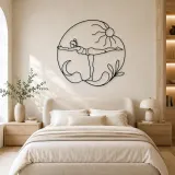 Warrior Three Flight Metal Wall Art | Yoga and Meditation Wall Decor - lifestyle view 2