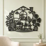 Home Sweet Heart Symbol Metal Wall Art | Cozy Home Metal Decor - lifestyle view 2
