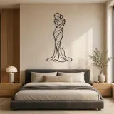 Quiet Self Embrace Metal Wall Art | Feminine Figure Wall Decor - lifestyle view 5