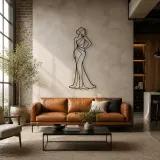 Classic Red Carpet Pose Metal Wall Art | Fashion Figure Wall Decor - lifestyle view 2