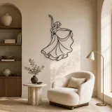 Stage Spotlight Dancer Metal Wall Art | Dance Silhouette Wall Decor - lifestyle view 5