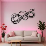 Dynamic Diagonal Flow Metal Wall Art | Modern Abstract Metal Decor