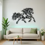 Running Stallion Metal Wall Art | Equestrian Wall Decor