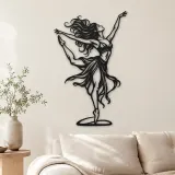 Décoration murale en métal "Danse de la Liberté" | Décor Silhouette de Mouvement