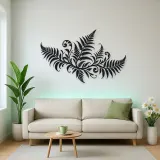 Fern Frond Wave Metal Wall Art | Coastal and Nautical Wall Decor
