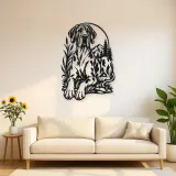 Great Dane Minimal Metal Wall Art | Pet Lover Silhouette Decor