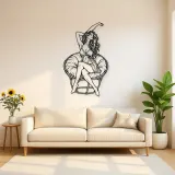 Morning Stretch Metal Wall Art | Movement Silhouette Decor