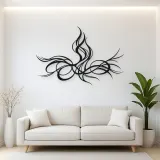 Rising Energy Lines Metal Wall Art | Modern Abstract Metal Decor
