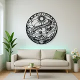 Comet Trail Curve Metal Wall Art | Nature Silhouette Decor