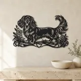 Dachshund Long Line Metal Wall Art | Pet Lover Silhouette Decor - lifestyle view 3