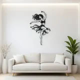 Contemporary Dance Turn Metal Wall Art | Movement Silhouette Decor