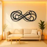 Infinite Flow Loop Metal Wall Art | Modern Abstract Metal Decor