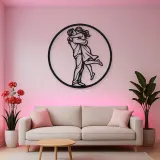 Long Distance Reunion Metal Wall Art | Romantic Couple Decor