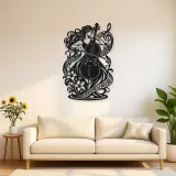 Cello Curve Metal Wall Art | Music Room Wall Decor