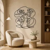 Tap Dance Rhythm Metal Wall Art | Couple Dance Wall Decor - lifestyle view 5