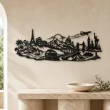 Road Trip Horizon Metal Wall Art | Travel and City Wall Decor - lifestyle view 3